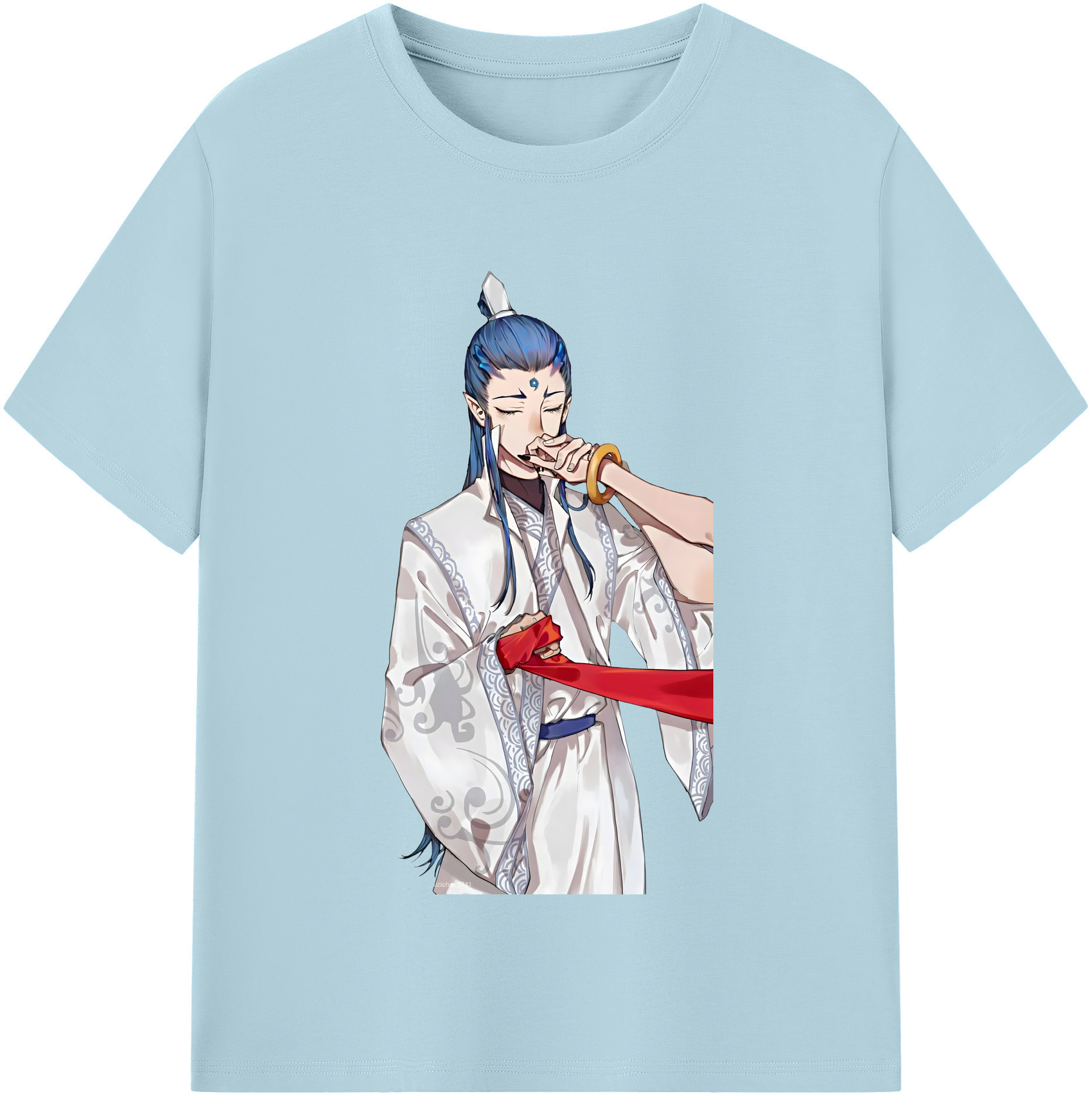 （画像用） Ne Zha 2 ナタ 魔童の大暴れ 綿100％半袖Tシャツ（フロントプリント）